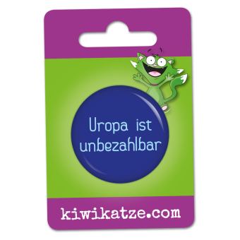 Ansteckbutton Uropa ist unbezahlbar an Eurolochkarte